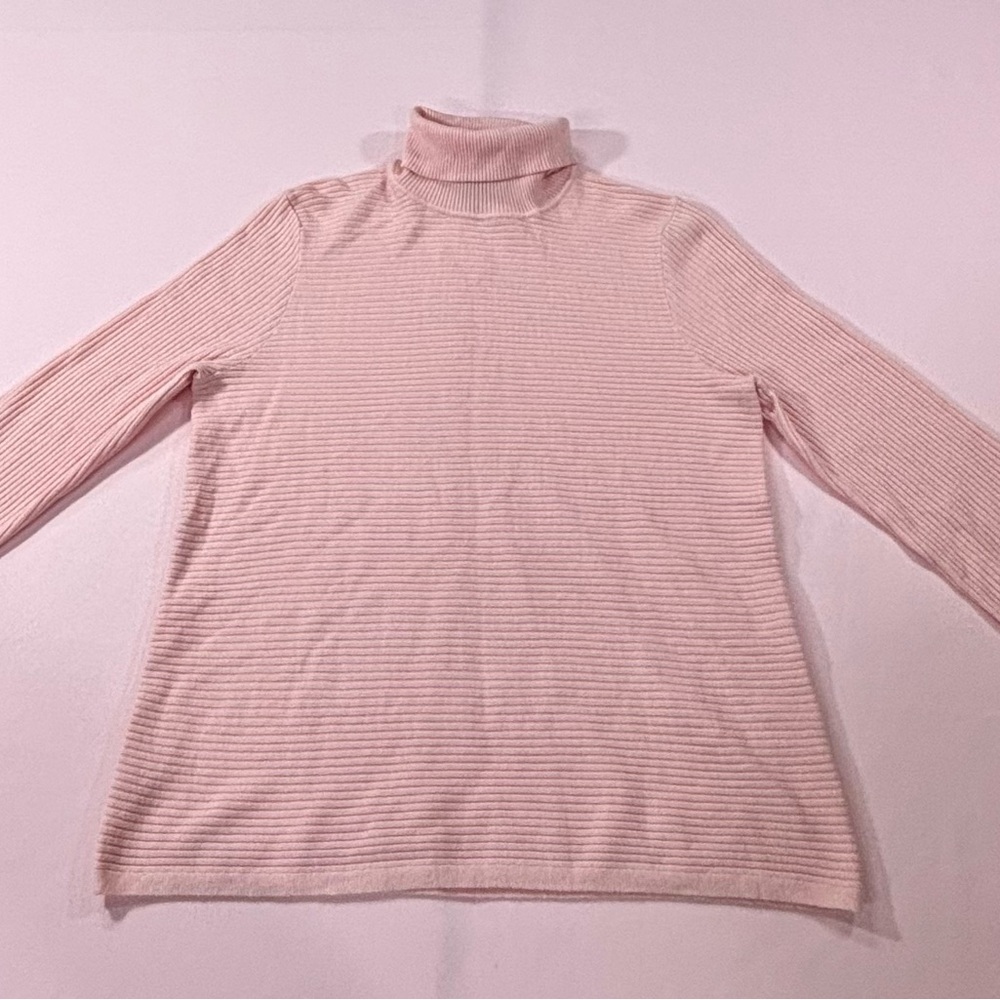 Investments Light Pink Cowl Neck Sweater. Size L. Great Condition. - Picture 4 of 13